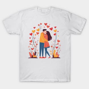 Valentine Romantic couple love birds T-Shirt